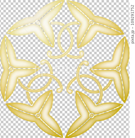 Family crest six vines [gold] 109291752