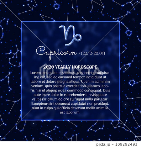 Capricorn astrology horoscope prediction banner 109292493