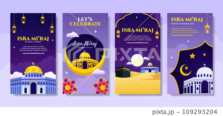Isra Mi'raj Social Media Stories Flat Cartoon Hand Drawn Templates Background Illustration Isra Mi'raj Social Media Stories Flat Cartoon Hand Drawn Templates Background Illustration 109293204
