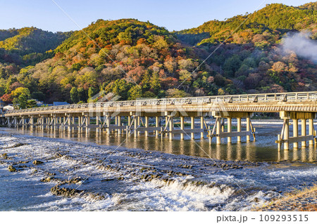 朝の渡月橋 109293515