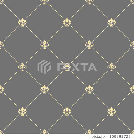 Seamless Pattern With Few Royal Lilies 109293723