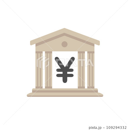 株式投資・資産運用ベクターアイコンイラスト / 証券会社・証券取引所 109294332