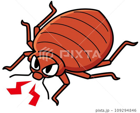 トコジラミ キャラクター風 威嚇 トコジラミ キャラクター風 威嚇 109294846