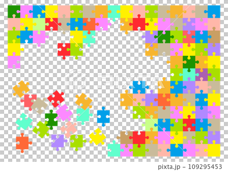 unfinished jigsaw puzzle unfinished jigsaw puzzle 109295453