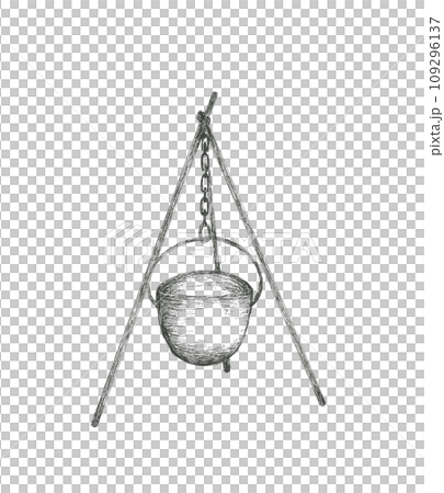 露營用鍋的插圖 109296137