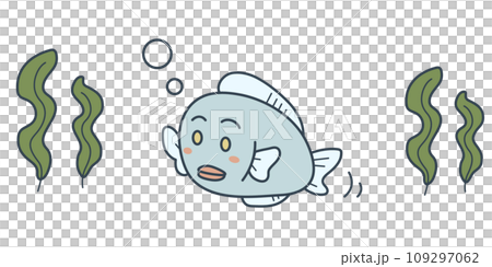 レトロなおさかなイラスト 109297062