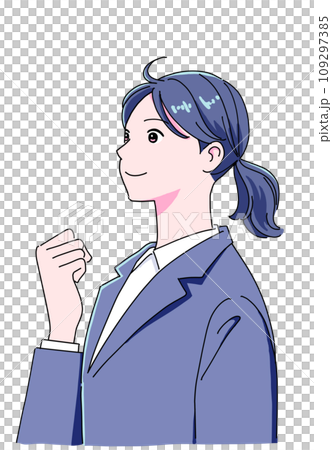 Positive female new employee 109297385