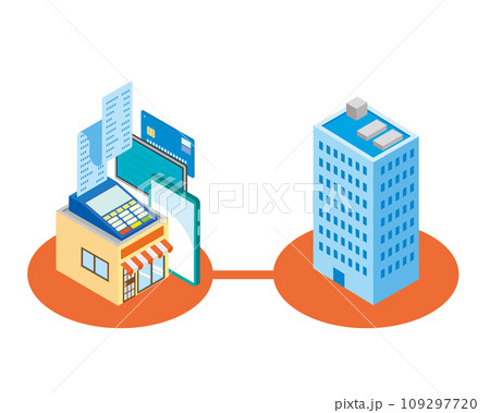 POSシステムのイメージイラスト 109297720
