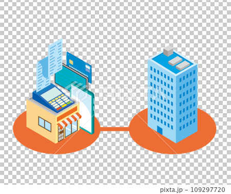 POSシステムのイメージイラスト 109297720