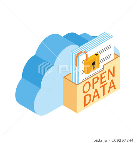 オープンデータのイメージイラスト 109297844