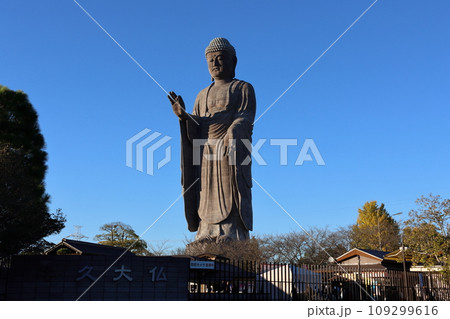 牛久大仏　ブロンズ製大仏立像　全高120メートル　茨城県牛久市久野町　浄土真宗東本願寺派本山東本願寺 109299616