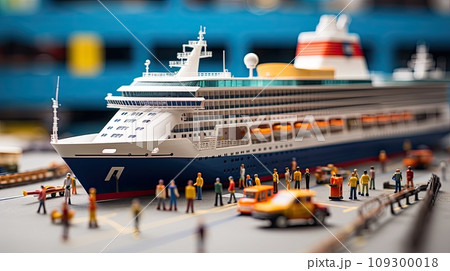 クルーズ船で旅行をする人々 クルーズ船で旅行をする人々 109300018