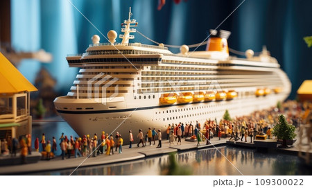 クルーズ船で旅行をする人々 109300022