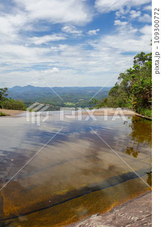 water mirror waterfall in Domingos Martins, Espirito Santo state, Brazil water mirror waterfall in Domingos Martins, Espirito Santo state, Brazil 109300772