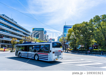 熊本城稲荷神社周辺交通・道路・交差点市街地風景（熊本市） 109301921
