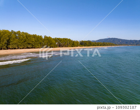 Beautiful sea landscape view at Phuket island Thailand in summer season,Amazing sea ocean background 109302187
