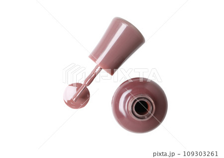 PNG,open nail polish, isolated on white background 109303261