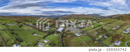 Aerial view of Kilcar in County Donegal - Ireland 109303742