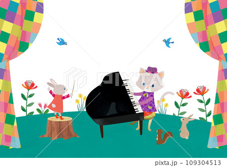 猫とピアノ 109304513