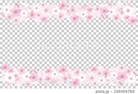 Cherry blossom line decoration background illustration Cherry blossom line decoration background illustration 109304768