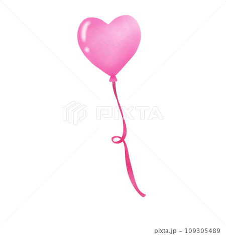 pink heart shaped balloons 109305489