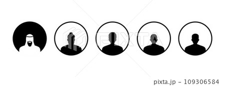 Silhouette people avatar. Silhouette people avatar. 109306584