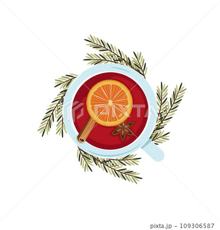 A cup of mulled wine. 109306587