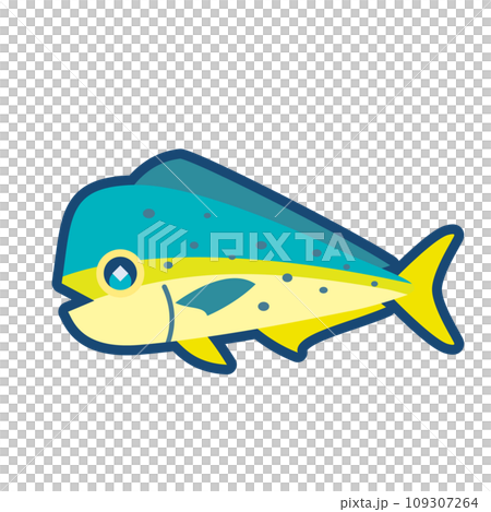 Cute dolphinfish illustration Cute dolphinfish illustration 109307264