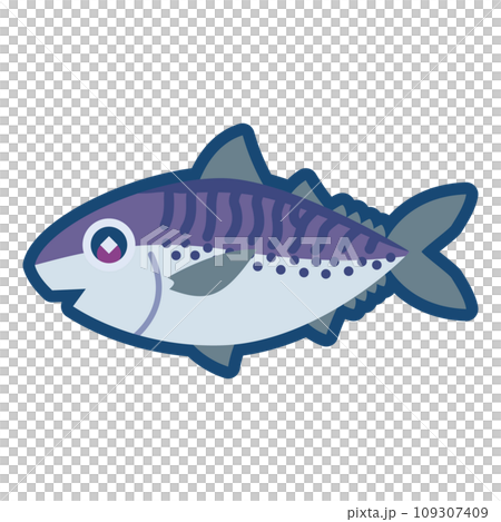 かわいいゴマサバのイラスト	 109307409