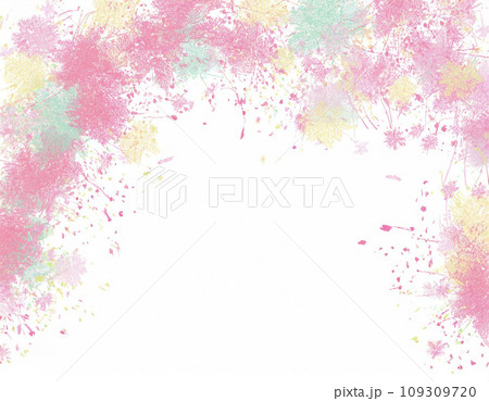 桜の水彩画　ふわふわ優しい手描き風イラスト　Generative AI 109309720