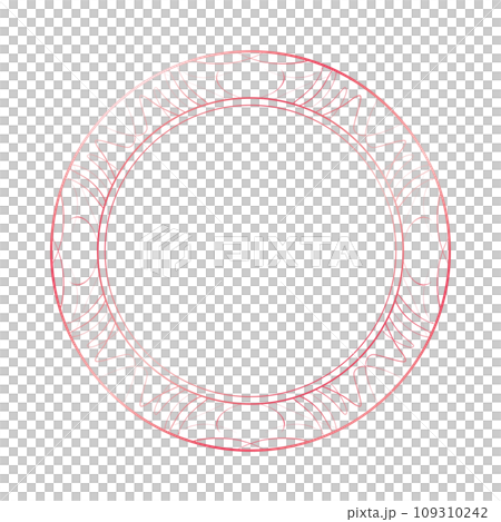 Material_Frame_靈感來自春天的粉紅色裝飾框。簡潔奢華的框架設計。無字元 109310242