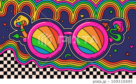 Abstract hippie decor. Abstract hippie decor. 109310895