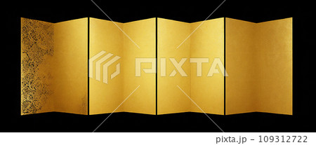 金屏風　AI画像 109312722