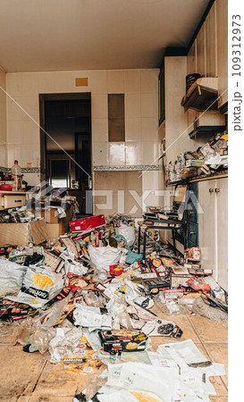 Trash in the kitchen Trash in the kitchen 109312973