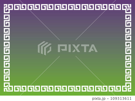 中華風　フレームイラスト 109313611