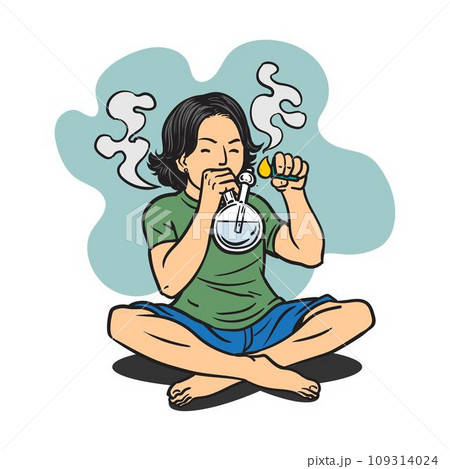 young smoking marijuana- 109314024