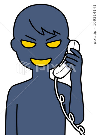 電話している悪人 109314141