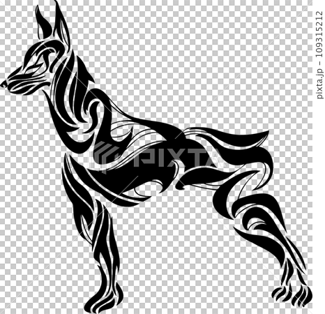 藝術部落杜賓線畫 109315212