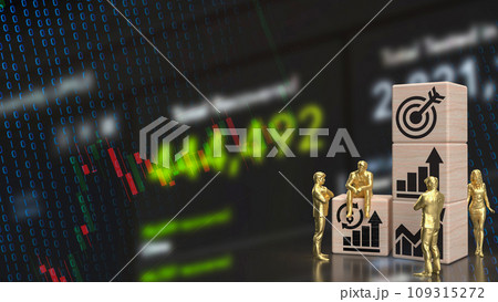 The man figure and wood cube for Business concept 3d rendering. The man figure and wood cube for Business concept 3d rendering. 109315272