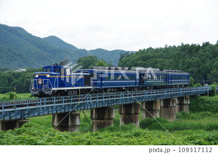 会津鉄道 水無川橋梁 DL大樹 会津若松試運転 109317112