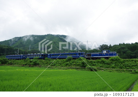 野岩鉄道 会津高原尾瀬口付近 DL大樹 会津若松試運転 109317125