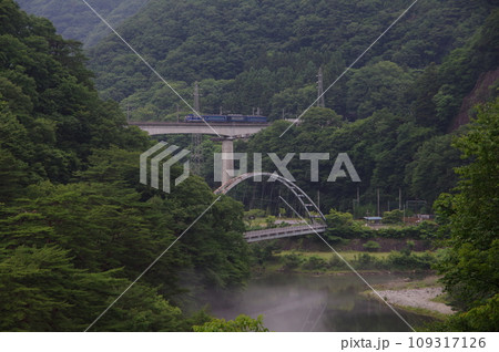 野岩鉄道 川治温泉付近 DL大樹 会津若松試運転 109317126