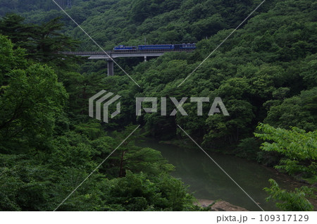 野岩鉄道 川治温泉付近 DL大樹 会津若松試運転 109317129