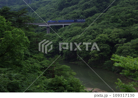 野岩鉄道 川治温泉付近 DL大樹 会津若松試運転 野岩鉄道 川治温泉付近 DL大樹 会津若松試運転 109317130