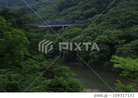 野岩鉄道 川治温泉付近 DL大樹 会津若松試運転 109317131