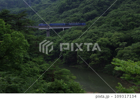 野岩鉄道 川治温泉付近 DL大樹 会津若松試運転 野岩鉄道 川治温泉付近 DL大樹 会津若松試運転 109317134