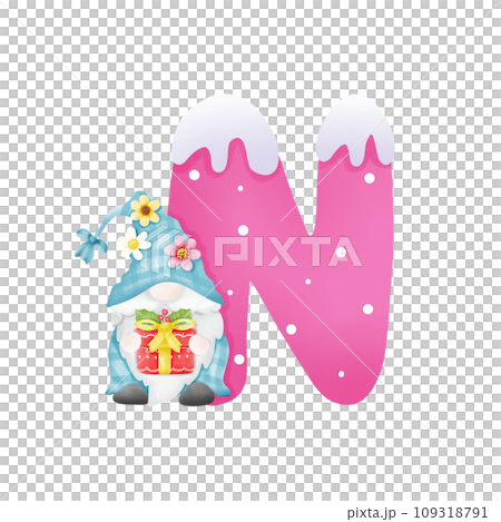 Alphabet letter N Alphabet letter N 109318791