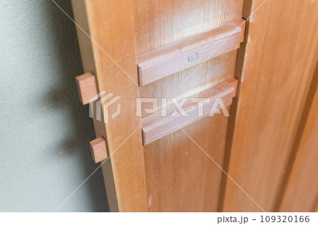 スライド式の木戸の閂 スライド式の木戸の閂 109320166