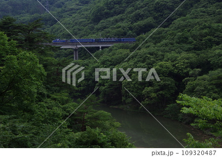 野岩鉄道 川治温泉付近 DL大樹 会津若松試運転 109320487