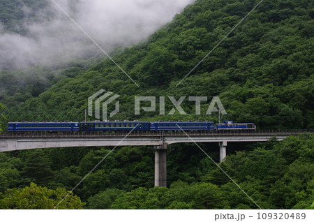 野岩鉄道 川治温泉付近 DL大樹 会津若松試運転 野岩鉄道 川治温泉付近 DL大樹 会津若松試運転 109320489
